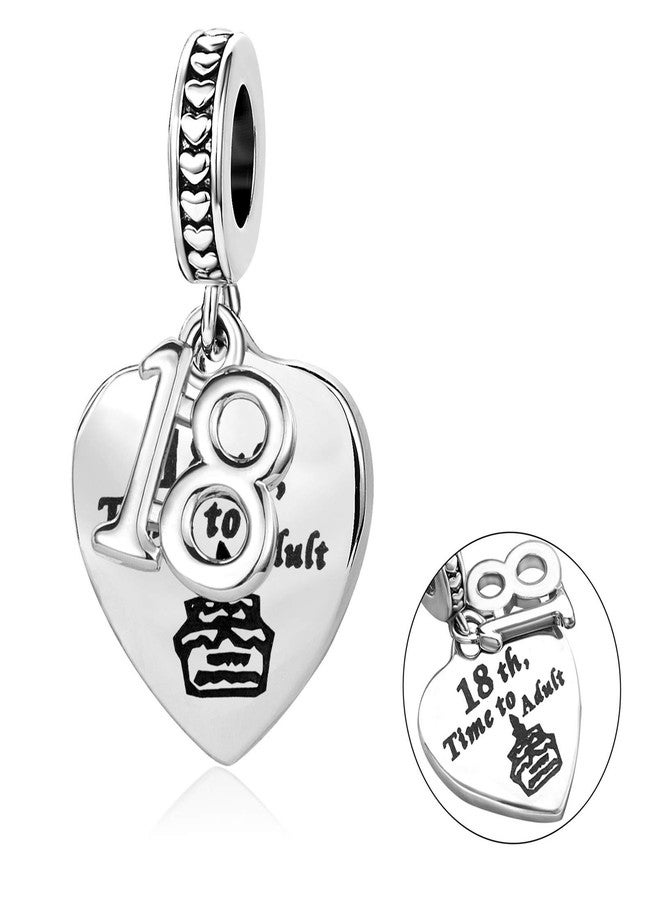 TGLS Happy Birthday Charm 18th Time to Adult Coming-of-age Ceremony Gift Bead Compatible With Pandora Charms Bracelets - Image 2